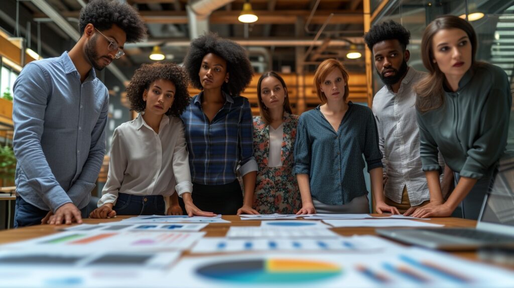 Students learning Digital Marketing